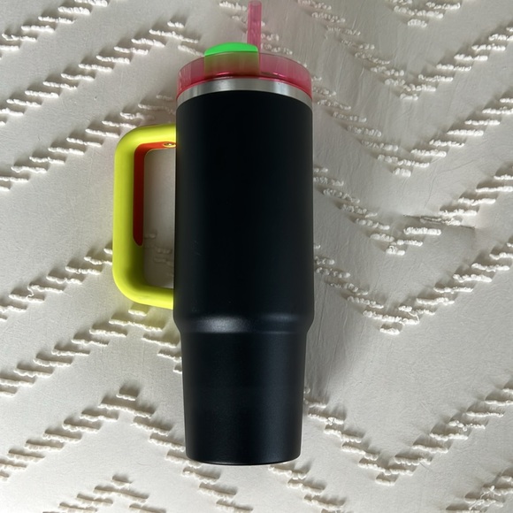 Black and Neon 30 oz Stanley - Picture 5 of 9